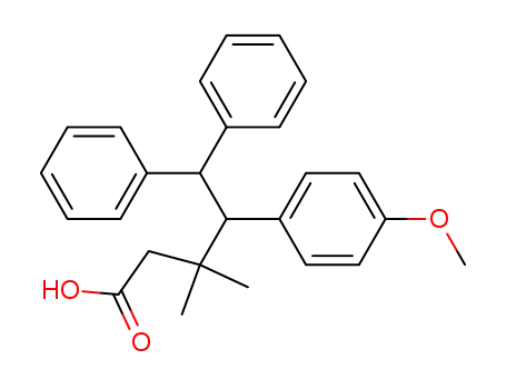 3,3-dimethyl-4-(p-methoxyphenyl)-5,5-diphenylpentanoic acid