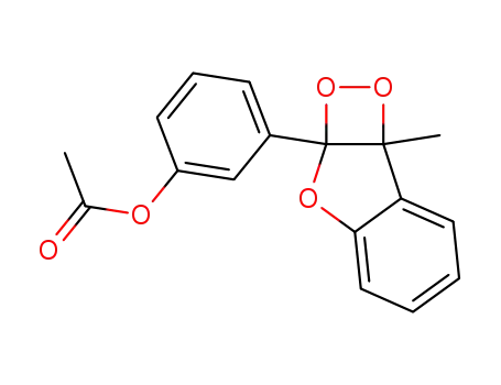 2a-(3-Acetoxyphenyl)-2a,7b-dihydro-7b-methyl-1,2-dioxeto<3,4-b>benzofuran