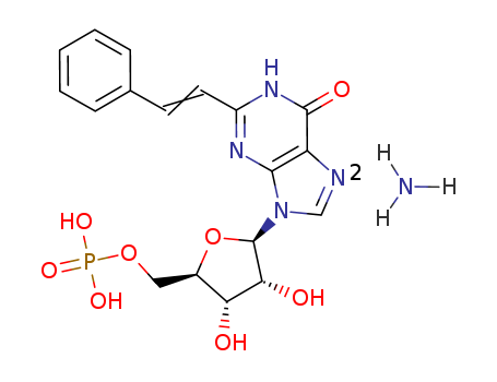 5'-Inosinic acid, 2-(2-phenylethenyl)-, diammonium salt
