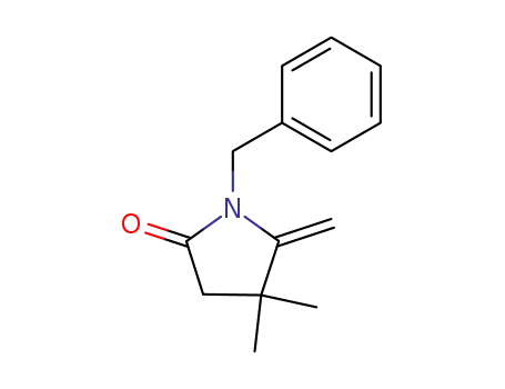 Molecular Structure of 167390-32-1 (N-benzyl-4,4-dimethyl-5-methylene-2-pyrrolidinone)