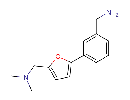 Molecular Structure of 112598-80-8 (3-(5-Dimethylaminomethyl-furan-2-yl)-benzylamine)