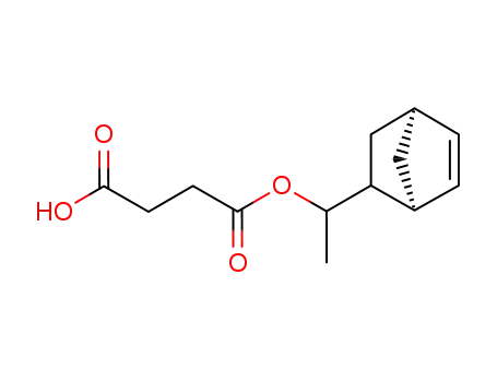 Molecular Structure of 1145-36-4 (Butanedioic acid hydrogen 4-[1-(bicyclo[2.2.1]hept-5-en-2-yl)ethyl] ester)