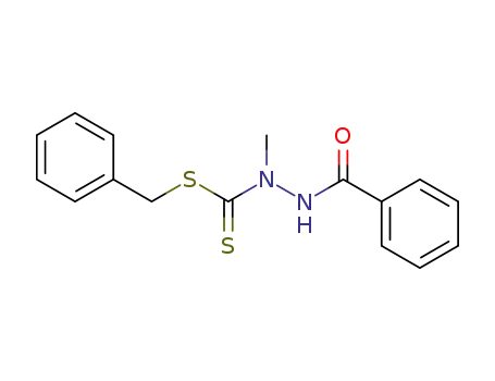 N'-Benzoyl-N-methyl-hydrazinecarbodithioic acid benzyl ester