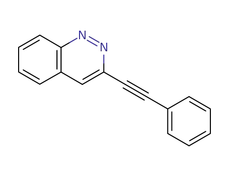 Molecular Structure of 82453-35-8 (Cinnoline, 3-(phenylethynyl)-)