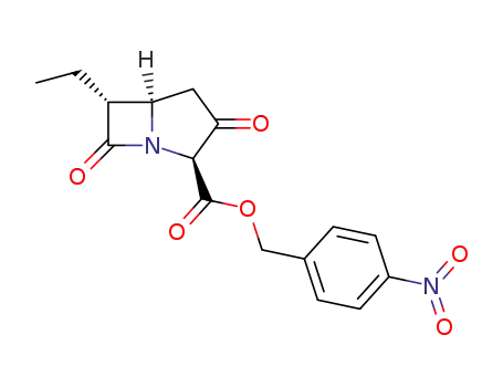p-Nitrobenzyl (2R,5R,6R)-6-ethyl-3,7-dioxo-1-azabicyclo<3.2.0>heptane-2-carboxylate
