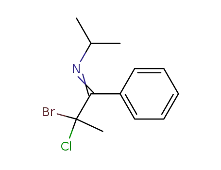 N-(2-bromo-2-chloro-1-phenyl-1-propylidene)isopropylamine