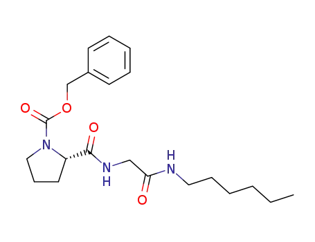 Molecular Structure of 150881-08-6 (Z-L-Pro-Gly-NHC<sub>6</sub>H<sub>13</sub>)