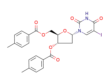 1-[2-Deoxy-3,5-bis-O-(4-methylbenzoyl)-alpha-D-erythro-pentofuranosyl]-5-iodo-2,4(1H,3H)-pyrimidinedione