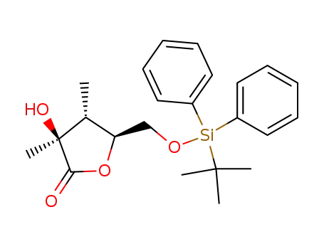 (3S,4R,5S)-5-(tert-Butyl-diphenyl-silanyloxymethyl)-3-hydroxy-3,4-dimethyl-dihydro-furan-2-one
