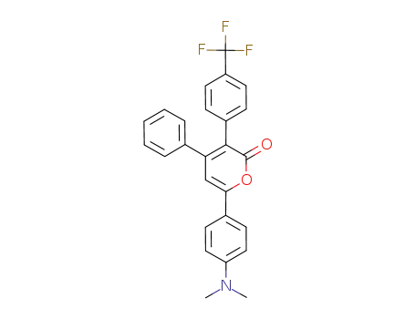 6-(4-dimethylaminophenyl)-3-(4-trifluoromethylphenyl)-4-phenyl-α-pyrone