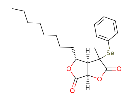 (3aR,4R,6aR)-3-Methyl-4-octyl-3-phenylselanyl-dihydro-furo[3,4-b]furan-2,6-dione