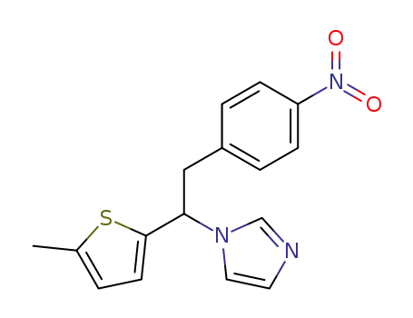 1H-Imidazole, 1-[1-(5-methyl-2-thienyl)-2-(4-nitrophenyl)ethyl]-