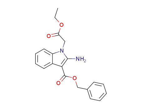 benzyl 2-amino-1-ethoxycarbonylmethylindole-3-carboxylate