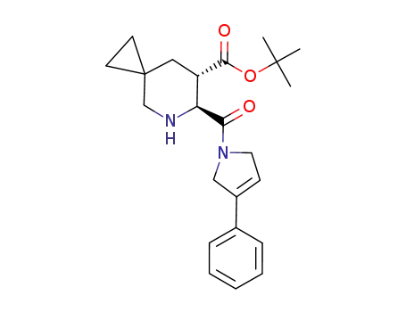 6-(3-phenyl-2,5-dihydro-pyrrole-1-carbonyl)-5-aza-spiro[2.5]octane-7-carboxylic acid <i>tert</i>-butyl ester
