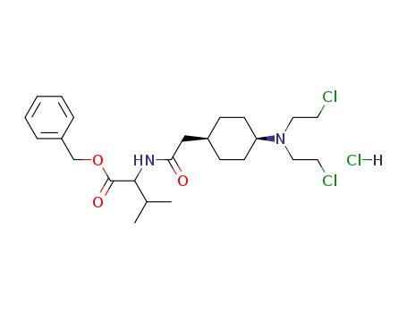 2-(2-{4-[Bis-(2-chloro-ethyl)-amino]-cyclohexyl}-acetylamino)-3-methyl-butyric acid benzyl ester; hydrochloride
