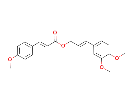 2-Propenoic acid, 3-(4-methoxyphenyl)-,
(2E)-3-(3,4-dimethoxyphenyl)-2-propenyl ester, (2E)-