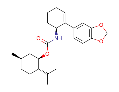 (1R,1'S,2S,5R)-5-methyl-2-methylethylcyclohexyl 2'-(3'',4''-methylenedioxyphenyl)cyclohex-2'-enylcarbamate