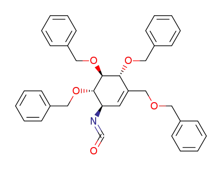 N-[(1R,4R,5S,6S)-4,5,6-tribenzyloxy-3-(benzyloxymethyl)-cyclohex-2-enyl]isocyanate