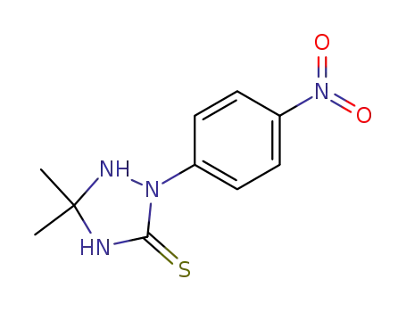 1,2,4-Triazolidine-3-thione, 5,5-dimethyl-2-(4-nitrophenyl)-