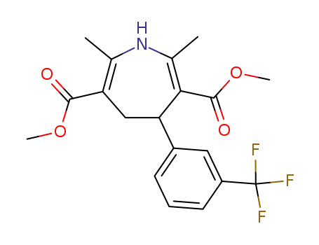 1H-Azepine-3,6-dicarboxylic acid,
4,5-dihydro-2,7-dimethyl-4-[3-(trifluoromethyl)phenyl]-, dimethyl ester