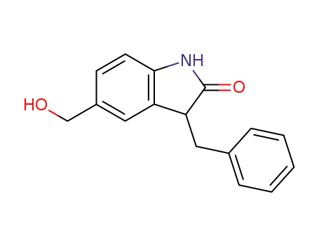 Molecular Structure of 86400-63-7 (3-benzyl-5-hydroxymethyl-indolin-2-one)