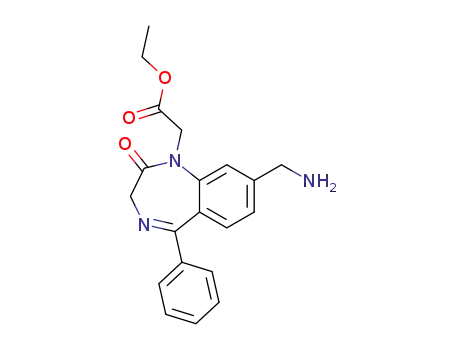 (8-Aminomethyl-2-oxo-5-phenyl-2,3-dihydro-benzo[e][1,4]diazepin-1-yl)-acetic acid ethyl ester