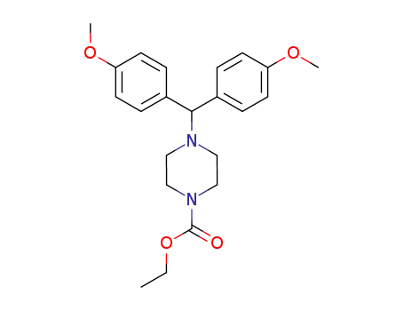 ethyl <4-(bis (4-methoxyphenyl) methyl)-1-piperazinyl> carboxylate