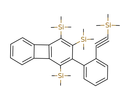 1,2,4-Tris-trimethylsilanyl-3-(2-trimethylsilanylethynyl-phenyl)-biphenylene