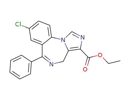 4H-Imidazo[1,5-a][1,4]benzodiazepine-3-carboxylicacid, 8-chloro-6-phenyl-, ethyl ester
