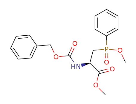 L-Alanine, 3-(methoxyphenylphosphinyl)-N-[(phenylmethoxy)carbonyl]-,
methyl ester