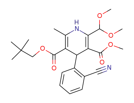 3,5-Pyridinedicarboxylic acid,
4-(2-cyanophenyl)-2-(dimethoxymethyl)-1,4-dihydro-6-methyl-,
5-(2,2-dimethylpropyl) 3-methyl ester