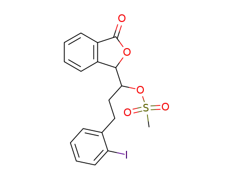 Methanesulfonic acid 3-(2-iodo-phenyl)-1-(3-oxo-1,3-dihydro-isobenzofuran-1-yl)-propyl ester