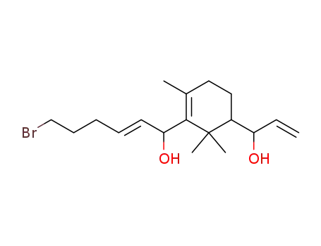 1-((E)-6-Bromo-1-hydroxyhex-2-enyl)-2,6,6-trimethyl-5-(1-hydroxyprop-2-enyl)cyclohex-1-ene