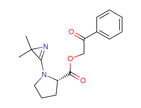 L-Proline, 1-(2,2-dimethyl-2H-azirin-3-yl)-, 2-oxo-2-phenylethyl ester