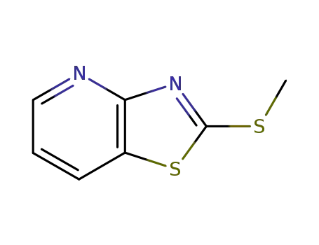 Molecular Structure of 99158-60-8 (Thiazolo[4,5-b]pyridine, 2-(methylthio)-)
