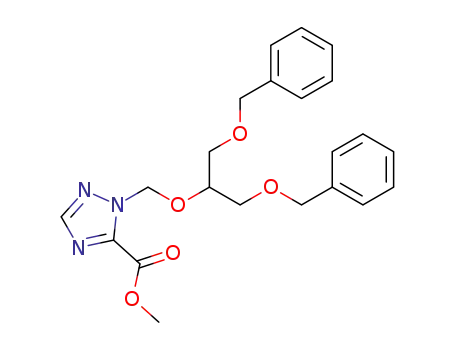 1-<(2-benzoxy-1-(benzoxymethyl)ethoxy)methyl>-1,2,4-triazole-5-carboxylic acid methyl ester