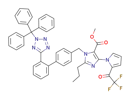 2-Propyl-5-[2-(2,2,2-trifluoro-acetyl)-pyrrol-1-yl]-3-[2'-(2-trityl-2H-tetrazol-5-yl)-biphenyl-4-ylmethyl]-3H-imidazole-4-carboxylic acid methyl ester