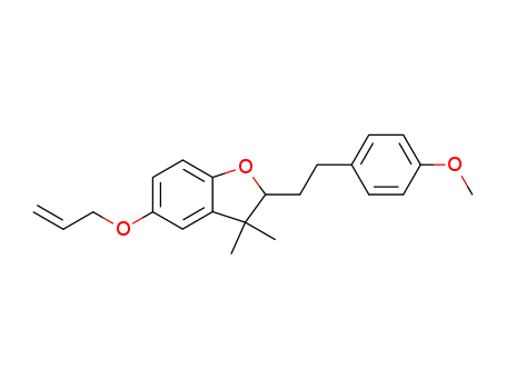 Benzofuran,
2,3-dihydro-2-[2-(4-methoxyphenyl)ethyl]-3,3-dimethyl-5-(2-propenyloxy)
-