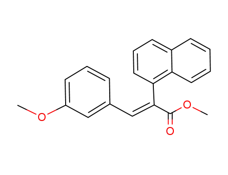 Molecular Structure of 87901-82-4 (1-Naphthaleneacetic acid, a-[(3-methoxyphenyl)methylene]-, methyl
ester)