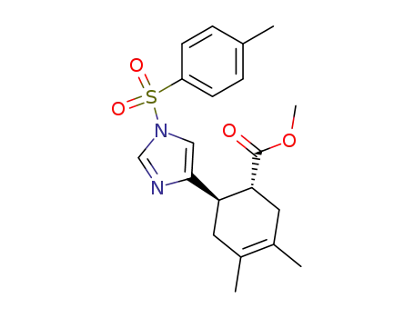 3-Cyclohexene-1-carboxylic acid,
3,4-dimethyl-6-[1-[(4-methylphenyl)sulfonyl]-1H-imidazol-4-yl]-, methyl
ester, trans-