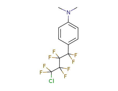 Molecular Structure of 155085-88-4 (4-(4-chlorooctafluorobutyl)-N,N-dimethylaniline)