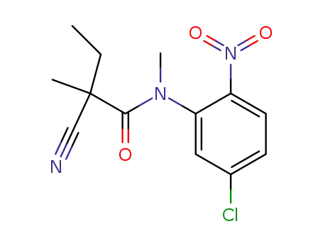 Molecular Structure of 153899-88-8 (N-<5-Chlor-2-nitro-phenyl>-N-methyl-ethyl-methyl-cyanessigsaeureamid)