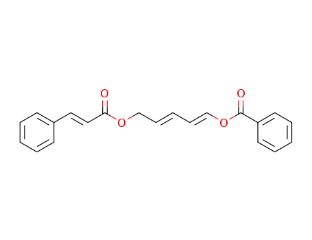 2-Propenoic acid, 3-phenyl-, 5-(benzoyloxy)-2,4-pentadienyl ester,
(E,E,E)-
