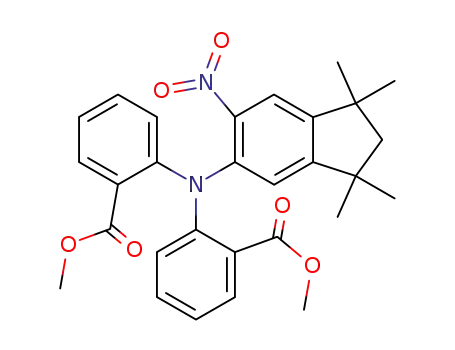 <(2,3-Dihydro-1,1,3,3-tetramethyl-6-nitro-1H-inden-5-yl)imino>-2,2'-dibenzoesaeure-dimethylester