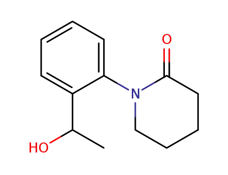 1-<2-(1-Hydroxyethyl)-phenyl>-piperidinon-(2)