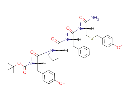 [(S)-2-((S)-2-{(S)-1-[(R)-1-Carbamoyl-2-(4-methoxy-benzylsulfanyl)-ethylcarbamoyl]-2-phenyl-ethylcarbamoyl}-pyrrolidin-1-yl)-1-(4-hydroxy-benzyl)-2-oxo-ethyl]-carbamic acid tert-butyl ester