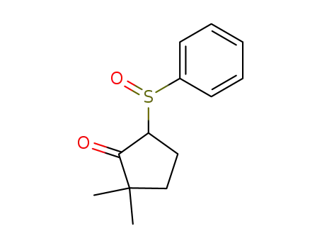 5-Benzenesulfinyl-2,2-dimethyl-cyclopentanone