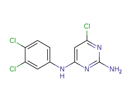 Molecular Structure of 7249-30-1 (6-chloro-N~4~-(3,4-dichlorophenyl)pyrimidine-2,4-diamine)