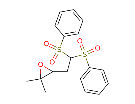 2,2-dimethyl-3-<2,2-bis(phenylsulfonyl)ethyl>oxirane