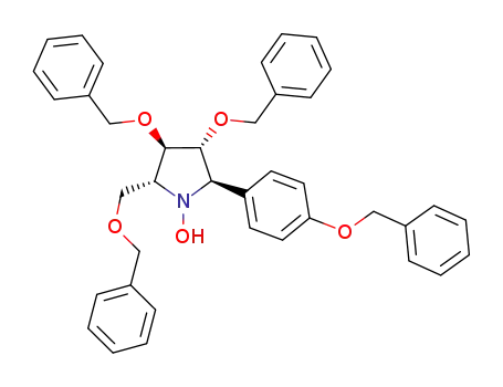 (2R,3R,4R,5R)-3,4-bis(benzyloxy)-2-(benzyloxymethyl)-5-[4-(benzyloxy)phenyl]pyrrolidine